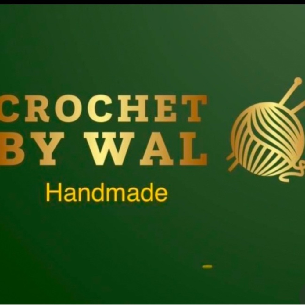 Crochet by Wal Handmade Green and Gold Yarn